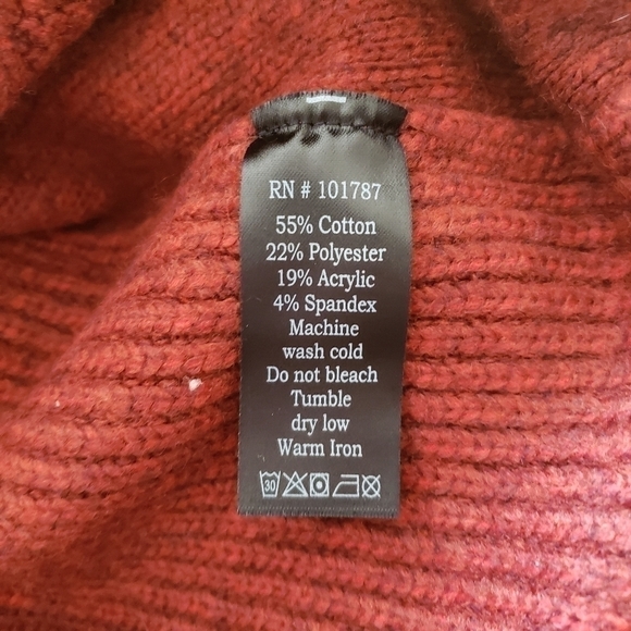 Permanent Cable Knit Sweater Dress Cotton Blend Size M - Picture 9 of 10